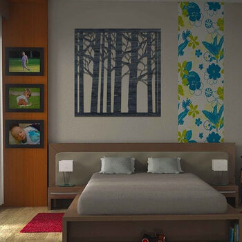 Wooden Forest Trees Art: Modern Decor For Home, 5 of 12