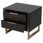 Morcott Storm Two Drawer Bedside Cabinet, thumbnail 2 of 2