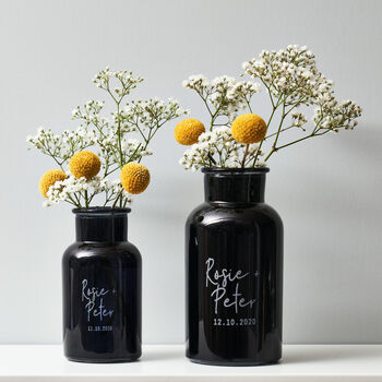Personalised Apothecary Glass Vase, 2 of 5