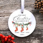 Personalised First Christmas As A Family Bauble, thumbnail 6 of 6