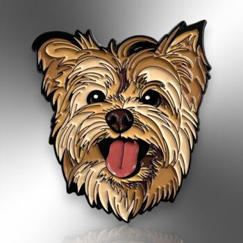 Yorkshire Terrier Enamel Pin Badge, Yorkie Dog Breed Brooch, Gift For Dog Lovers, Pet Loss Gift, 3 of 9