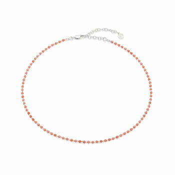 Coral And Silver Choker Necklace, 3 of 5