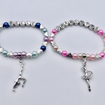 Personalised Gymnast Charm Bracelet, 5 of 9