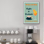 Coffee And Cocktails Kitchen Print, thumbnail 3 of 3