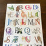 A Z Alphabet Animal Poster, thumbnail 5 of 5