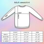 Personalised Rainbow Birth Year Sweatshirt Jumper, thumbnail 6 of 6