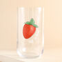 Life Is Sweet Strawberry Highball Glass, thumbnail 1 of 2
