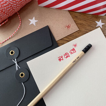 'Santa Letters' Letterpress Writing Set, 6 of 7