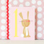 Mini Bunny 1st Birthday Card, thumbnail 3 of 4