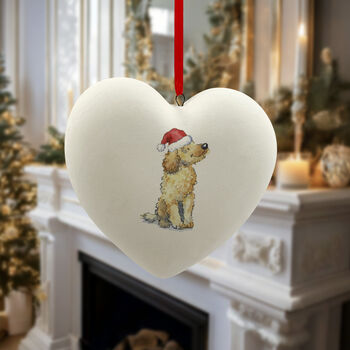 Cockapoo Blonde Ceramic Bauble, 3 of 4
