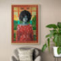 Portrait With Exotic Scenery On Giclee Paper, thumbnail 5 of 12