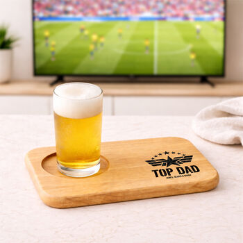 Top Dad Wooden Tea And Biscuit Tray, 5 of 5
