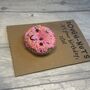 Personalised Doughnuts Donut Crochet Birthday Card Handmade, thumbnail 8 of 10
