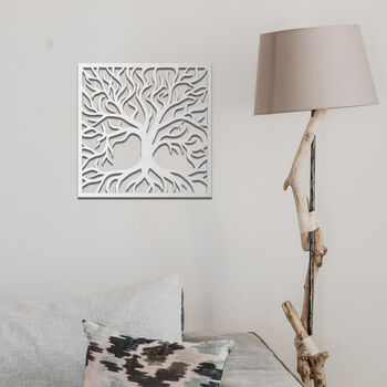 Timeless Tree Wood Wall Art: Intricate Branch Design, 7 of 8