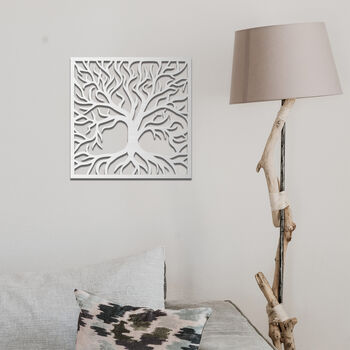 Timeless Tree Wood Wall Art: Intricate Branch Design, 8 of 9