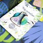 Inky Pigeon Eco Wooden Pin Brooch, thumbnail 5 of 8