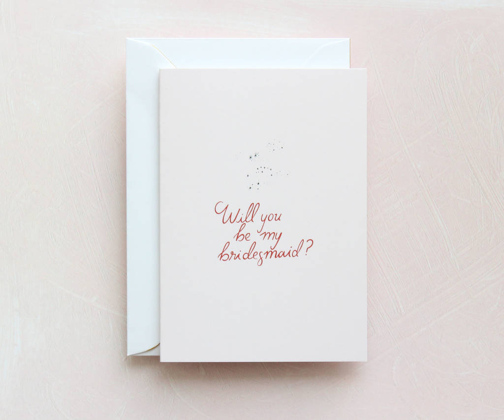 Will You Be My Bridesmaid Card, 1 of 2