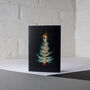Traditional Tree Neon Christmas Card, thumbnail 2 of 3
