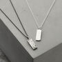Personalised Men’s Silver Tag Necklace, thumbnail 3 of 12