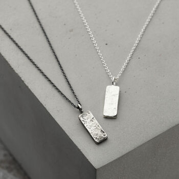 Personalised Men’s Silver Tag Necklace, 4 of 9
