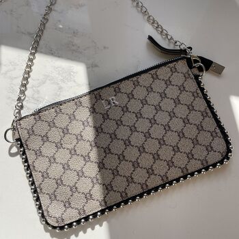 Personalised Embossed Sadie Studded Cross Body Bag, 4 of 5