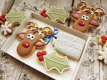 Personalised Rudolph Christmas Cookie Gift, 3 of 4