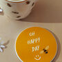 G Decor Bee Happy Gold Ceramic Tea Coffee Mug Gift Set, thumbnail 4 of 5