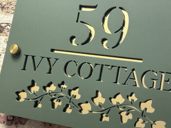 Personalised Ivy Design House Acrylic Number Sign, 2 of 6