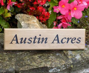 Personalised Oak House Sign, 8 of 11