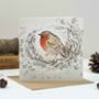 'Nesting Robin' Christmas Card, thumbnail 1 of 2