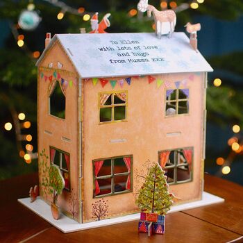 Personalised Christmas House Advent Calendar, 3 of 10