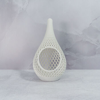 Teardrop Planter | Matte White, 6 of 6