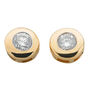 Fine Diamond Solid Gold Timelesss Stud Earrings, thumbnail 2 of 3