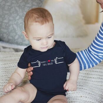 'Mummy I Love You This Much' Baby Vest, 3 of 12