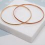 Brompton Personalised Classic Solid Gold Bangle, thumbnail 2 of 9