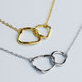 Sterling Silver Interlocking Circles Pendant Necklace, thumbnail 1 of 8