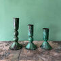 Verdigris Candle Holder, Austen, thumbnail 2 of 9