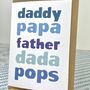 Fathers Day 'Words' Card, thumbnail 2 of 5