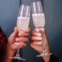 Personalised Pair Of Heart Wreath Champagne Glasses, thumbnail 1 of 3