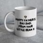 Personalised Funny Bean Father's Day Mug, thumbnail 3 of 4