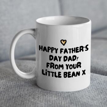 Personalised Funny Bean Father's Day Mug, 3 of 4