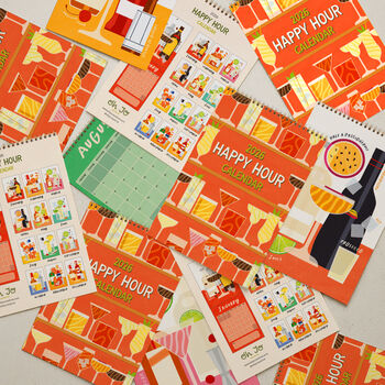 2026 Happy Hour Cocktail Wall Calendar, 2 of 3