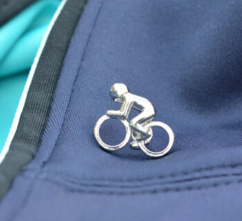 Cyclist Lapel Pin Badge, 3 of 5
