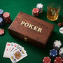 Personalised Engraved Wooden Poker Gift Set Gift, thumbnail 3 of 4