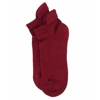 Polka Denim And Organic Burgundy Men's Trainer Socks, 6 of 7