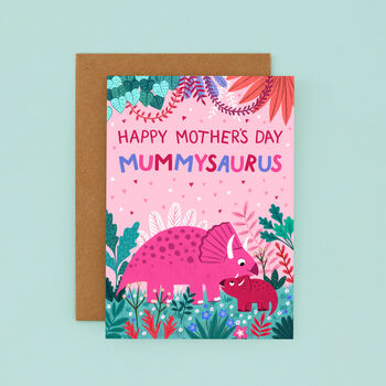 Cute Dinosaur Mother's Day Card Mummysaurus, 2 of 4