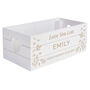 Personalised Text White Wooden Crate Organiser, thumbnail 6 of 6