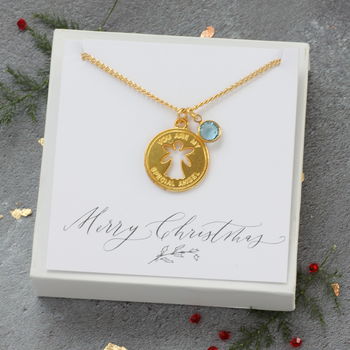 Child's Special Angel Birthstone Necklace, 6 of 10