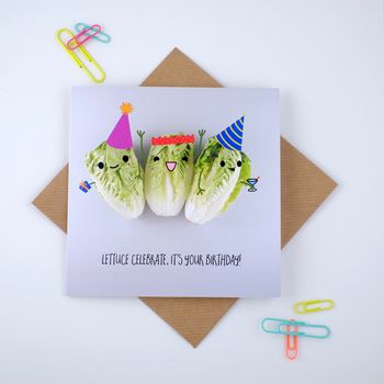 'Lettuce Celebrate' Birthday Card, 2 of 2
