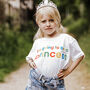 Children's Princess Rainbow Text Slogan Tee, thumbnail 1 of 4